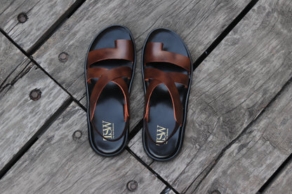 Marrón 100 % Leather Sandals